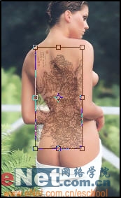 Photoshop给漂亮MM做性感纹身