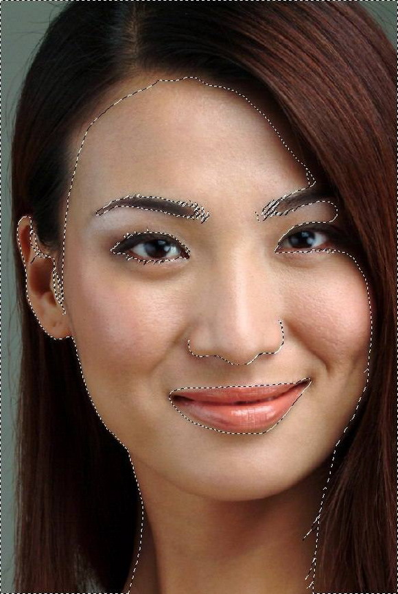 用Photoshop给极品美女美容