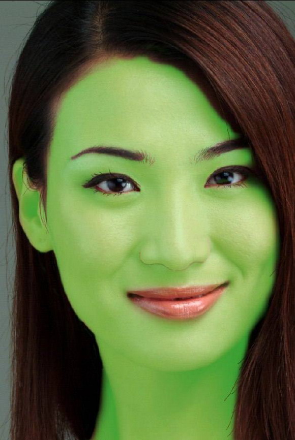 用Photoshop给极品美女美容
