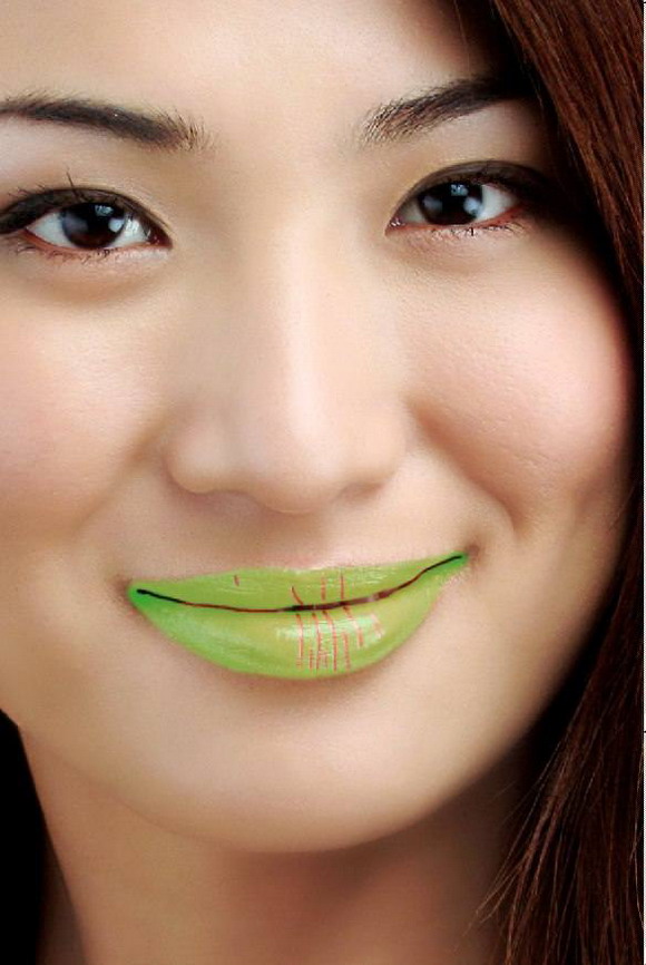 用Photoshop给极品美女美容