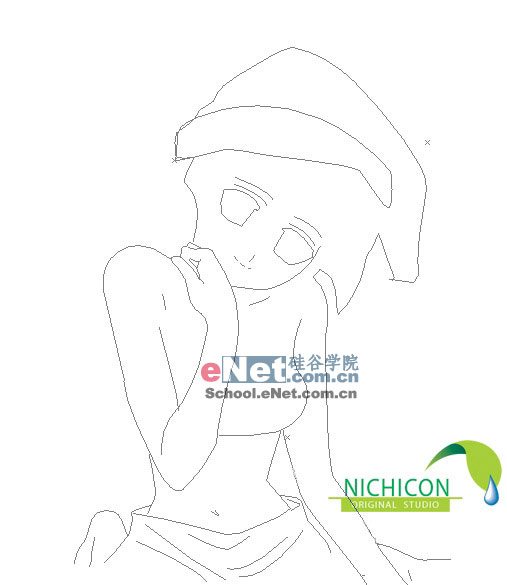 Photoshop制作动漫MM<a href='http://www.enet.com.cn/eschool/includes/zhuanti/desk/index.shtml' target='_blank' class='article'>壁纸</a>全记录