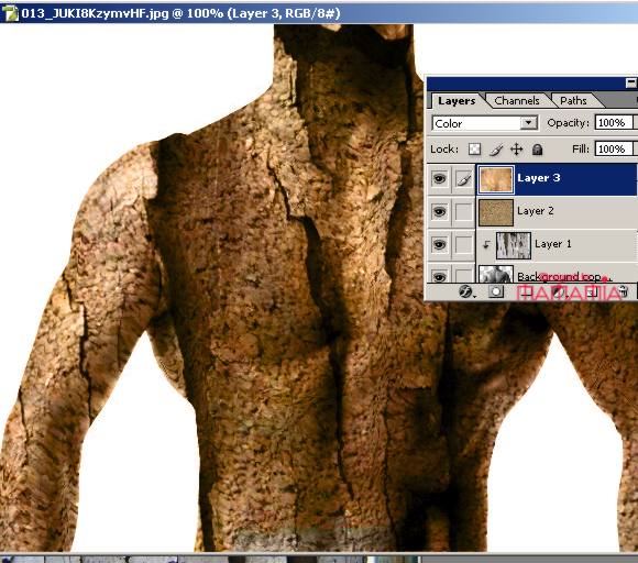 Photoshop变形人体制作