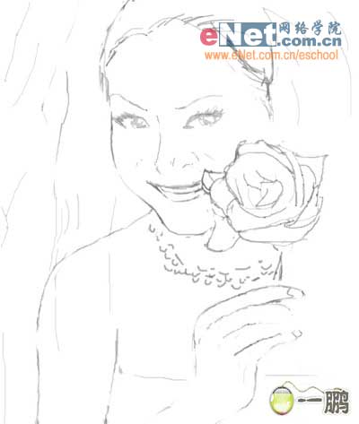 鼠绘 美女 婚纱